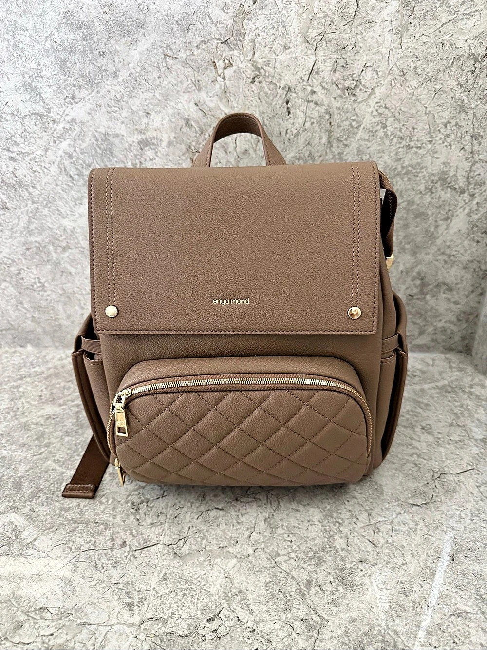 Enya Mond Lunette Mini Diaper Bag- Color Terra